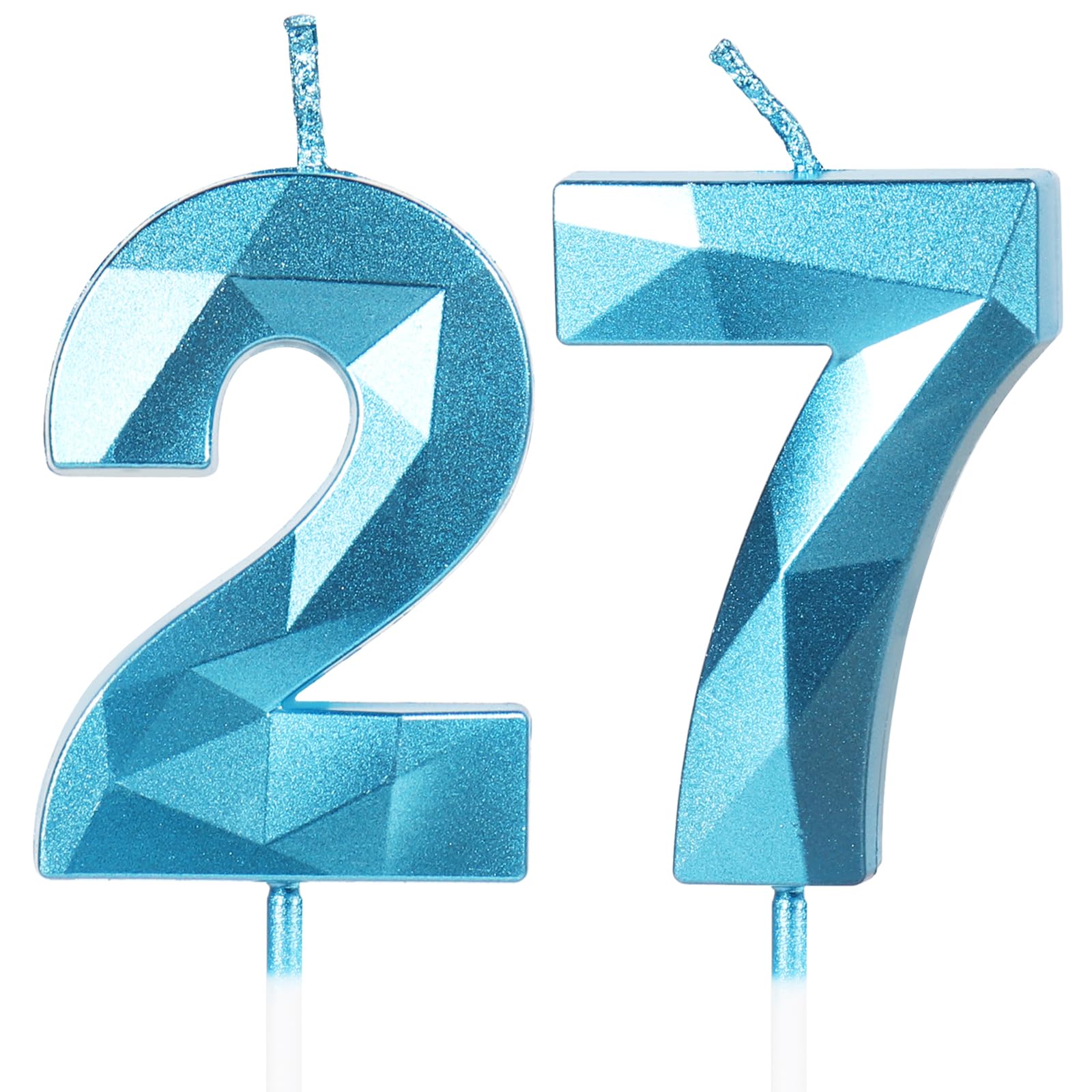 Yiran 50th Birthday Candles, Gold Number 50 Happy Birthday Candles, Cake Topper Decorations for Birthday Party, Wedding Anniversary Celebration Supply — view 236