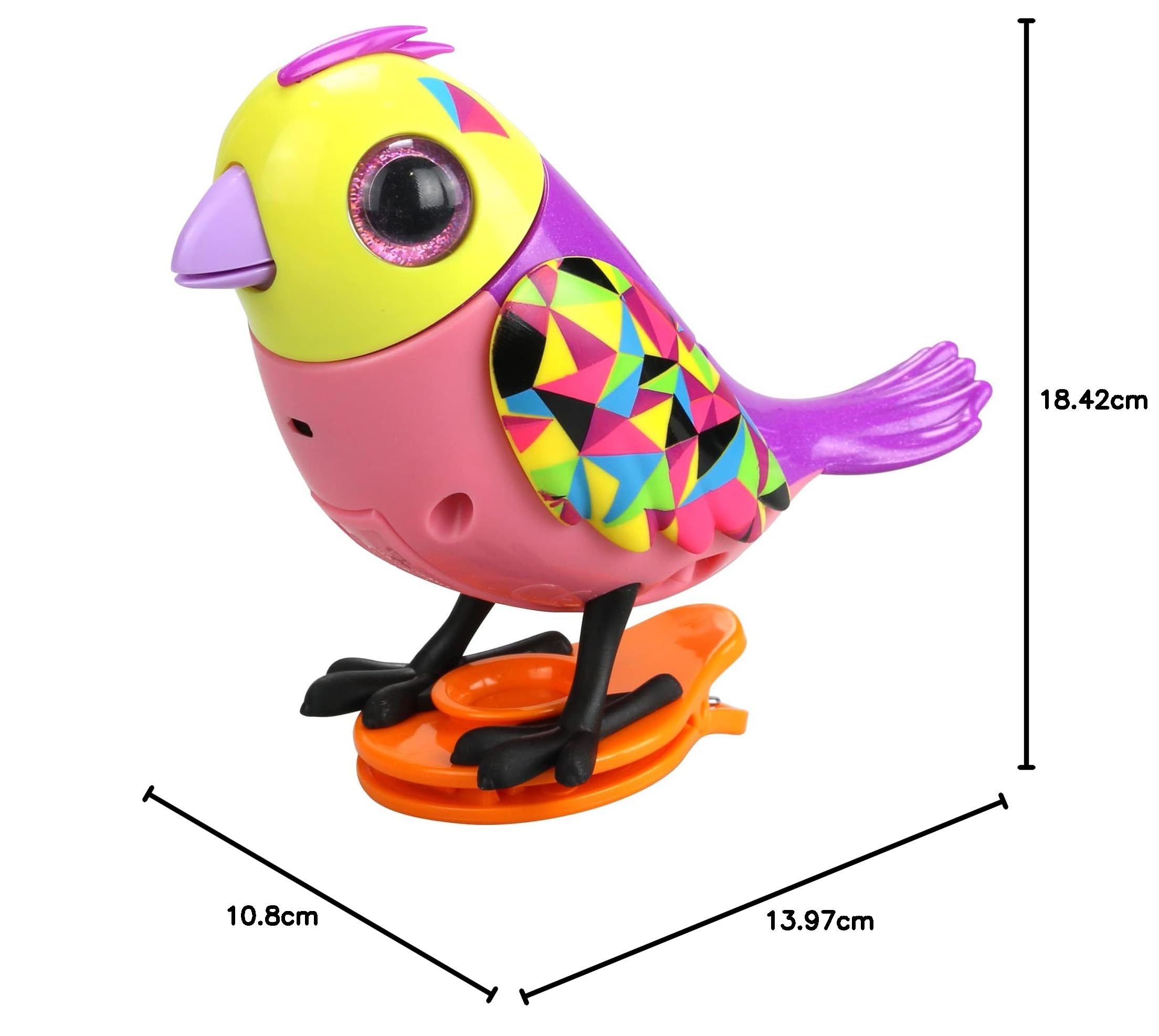 CLISPEED 6er Set Aufziehspielzeuge - Nostalgische Clockwork Vögel Bunt