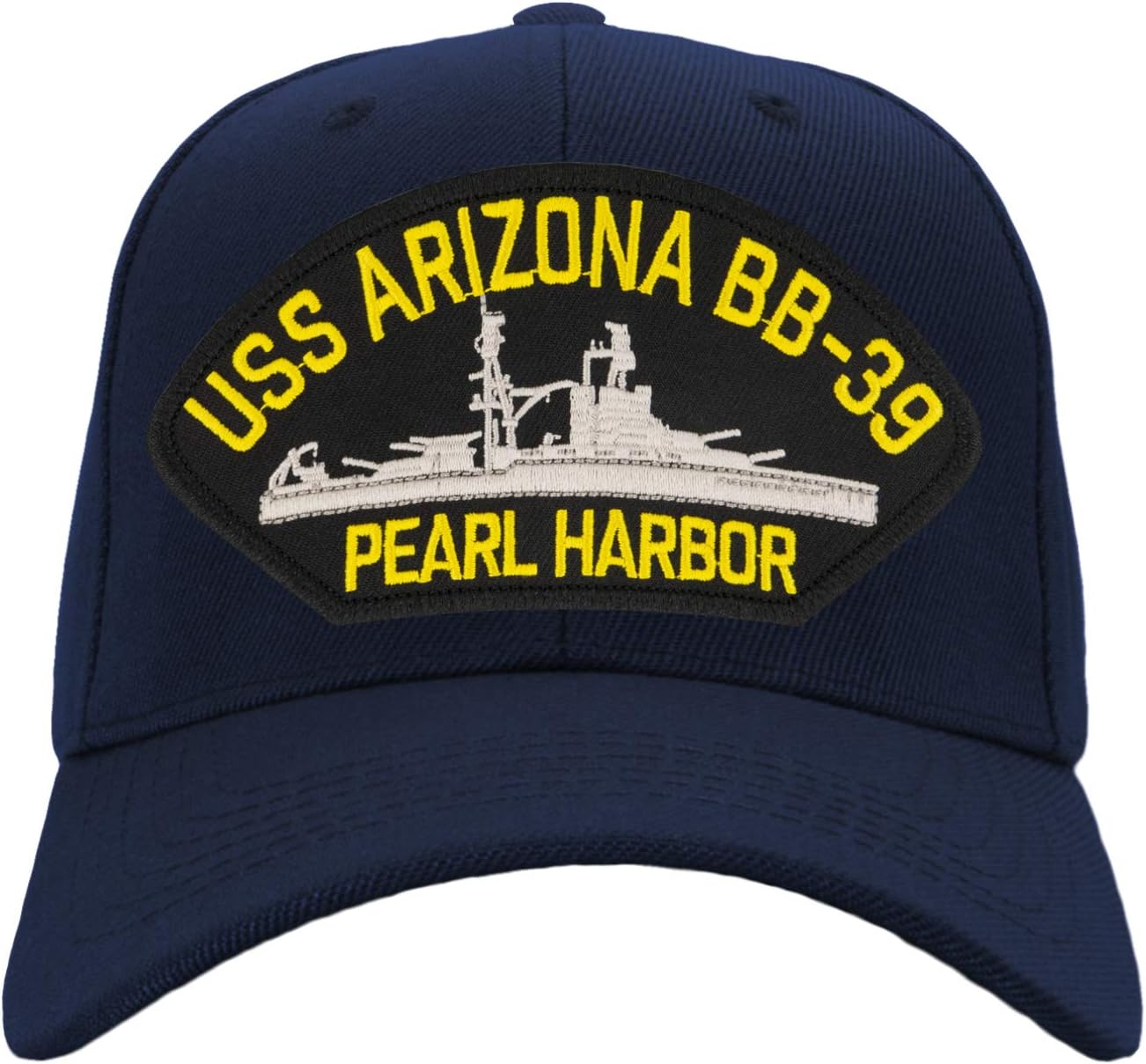 PATCHTOWNUSS Arizona BB-39 - Pearl Harbor - Hat/Ballcap Adjustable One Size Fits Most