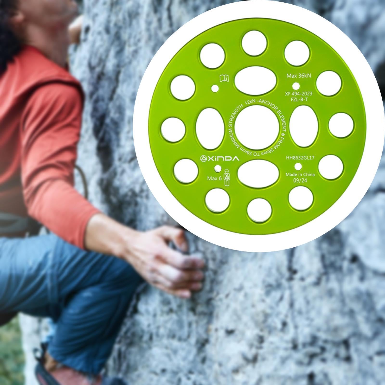 Vaveren Paw Rigging Plate Multi Anchor Point Connector Gear Sturdy Rigging System Heavy Duty Climbing Anchor Belay Climbing Equipment