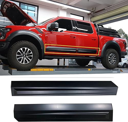Miniatura 6 de Protector de moldura de panel lateral de carrocería compatible con Ford F150 2015-2020, moldura de puerta ABS con personalidad, protector de borde
