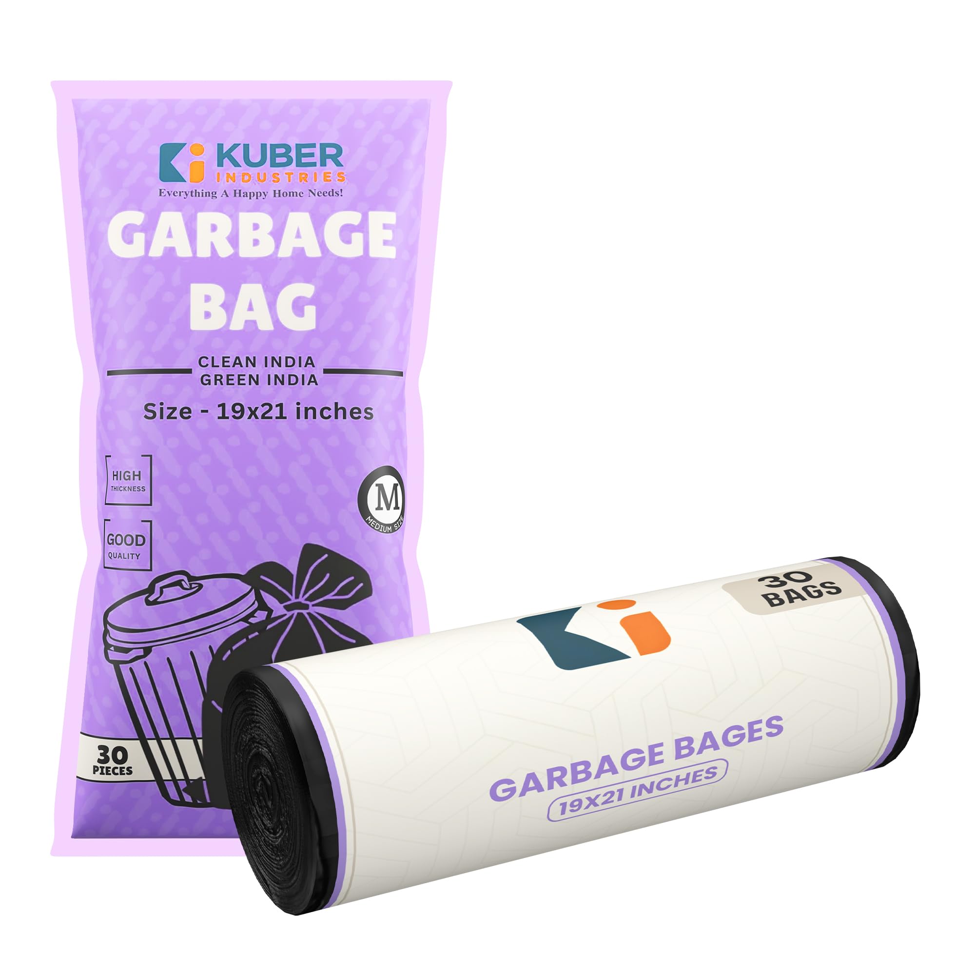 Kuber Industries (Small) Eco Friendly 7 LTR Dustbin Bags - (30 Pcs) Leakproof | Odour Free | Strong Garbage Bags - For Trash And Waste - Dustbin Covers For Kitchen (21 x 19 Inches) (Black)-image-38