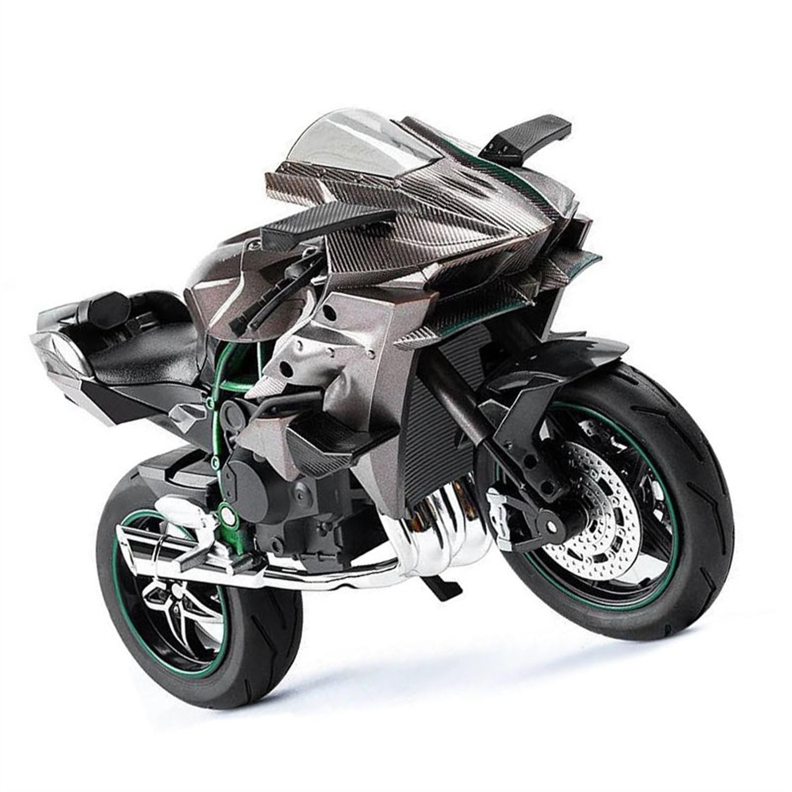 KAWASAKI メタルバイクモデル 約15cm 非売品 MENG 1/9 MT-007S Kawasaki NINJA ZX-10R Motorcycle &SPS-092