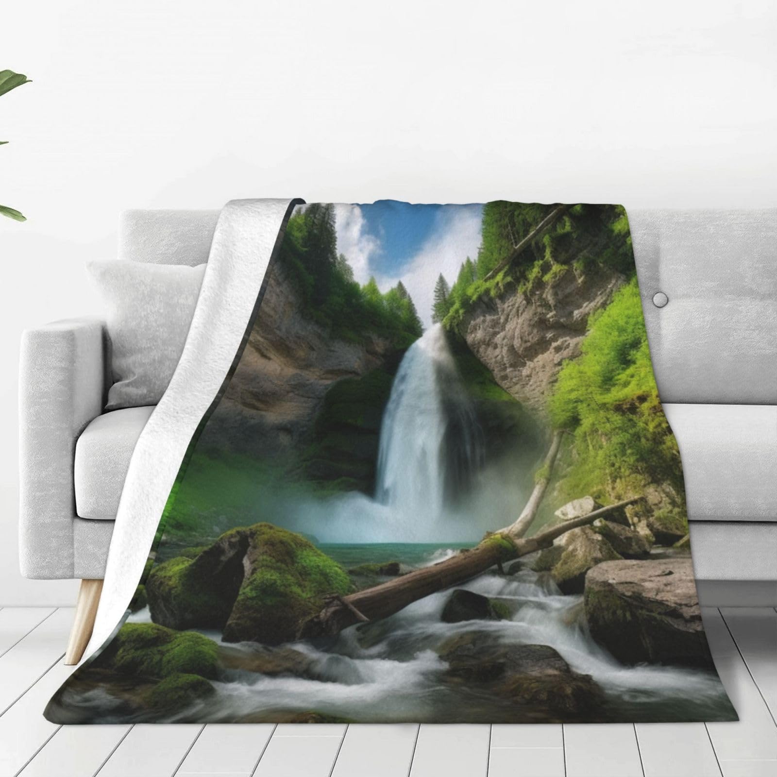 Couverture cascade douce enveloppante et reconfortante pour vos soirees