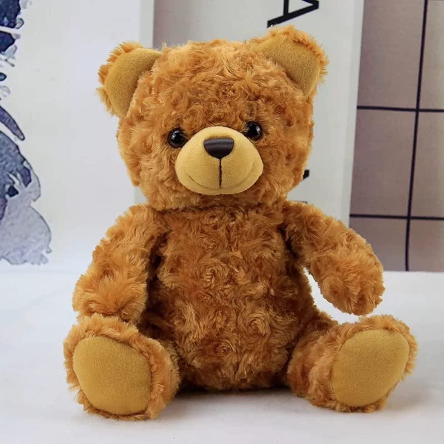 18 CM TEDDY BEAR, Soft and Fluffy (Brown)