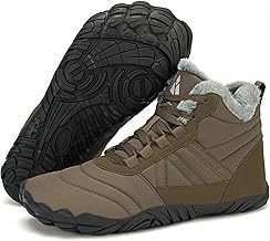 Mishansha Barefoot Winter Boots with Wide Toe – Comfortable Warm Non-Slip, Unisex-Adult