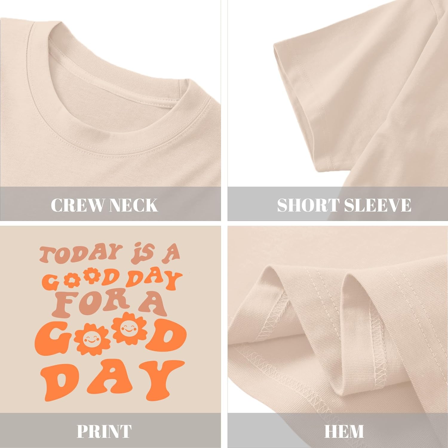 Girl's Graphic Tees Kids Cute Preppy Floral Inspirational Shirts Aesthetic Letter Slogan Loose Fit Casual Summer Tops - Image 6