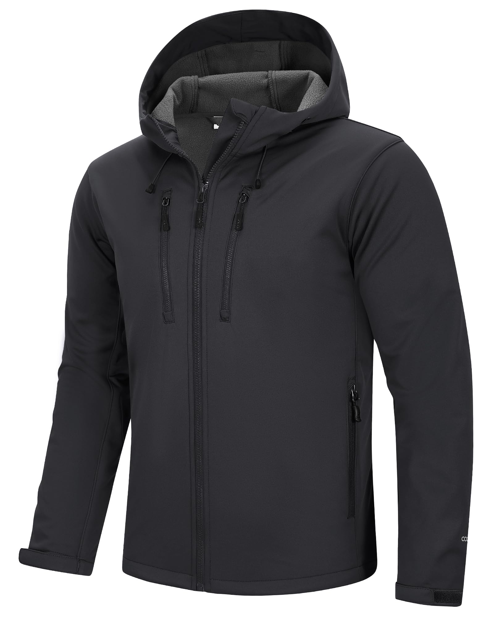 33,000ft Softshelljacke für Herren Wasserdicht Winddicht Laufjacke Leichte Wanderjacke mit Kapuze Outdoor Übergangsjacke Fahrradjacke