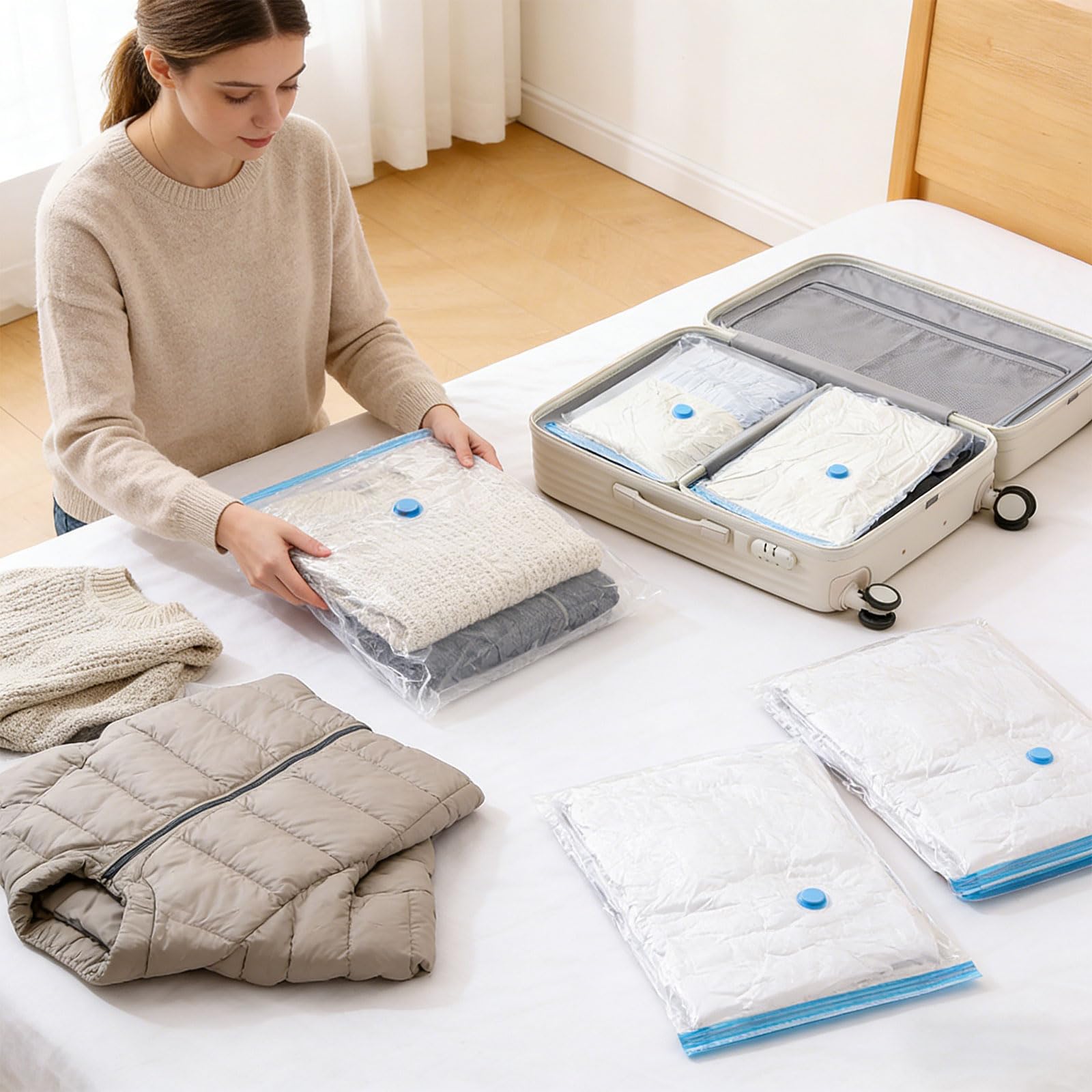 De 11 sacs de compression résistants à l ' humidité avec pompes à