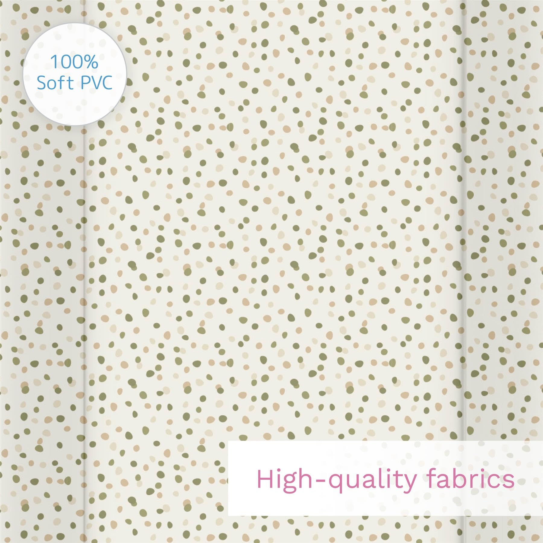 Baby Hard Base Changing Mat/Top Changer 70x50 cm fits 120x60 cm Cot Unisex Wedge Anti Roll Nappy Newborn Baby Waterproof Changing Mat with Raised Edges (Spots) — view 8