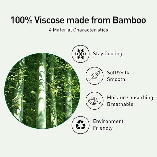 Miniatura 3 de Edredón 100% viscosa hecho de bambú, suave y ligero, tamaño Queen, edredón refrescante de verano transpirable para personas que duermen con calor, 8