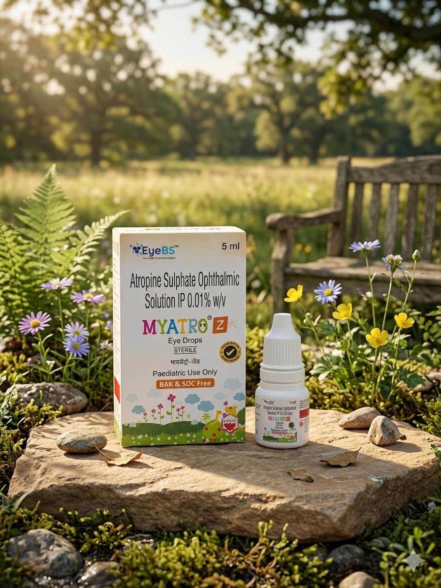 EyeBS Myatro Z Atropine Sulphate 0.01% Eye Drops 5 ml | Paediatric Use Only, BAK & SOC Free, Sterile Formulation, Myopia Control, Preservative-Free-image-30