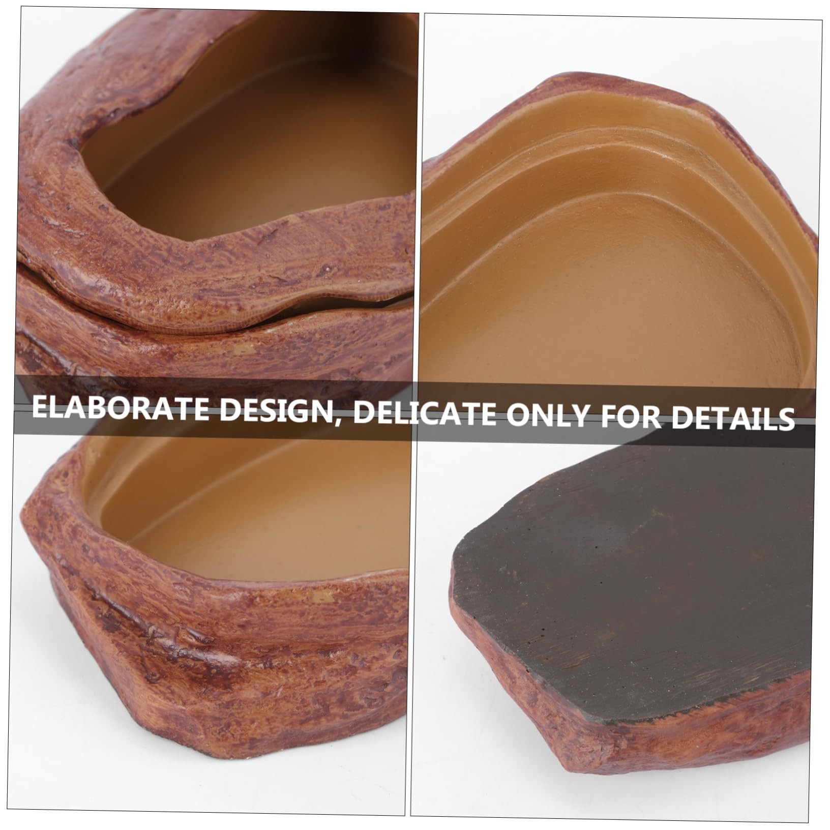 Yardwe Reptiliennapf Dunkelgrün - Futterschale Für Echsen & Schildkröten