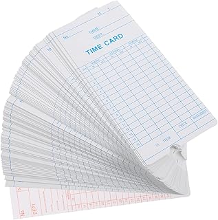 CANIGHT 100PCS Double-Sided Attendance Cards for Office Use 