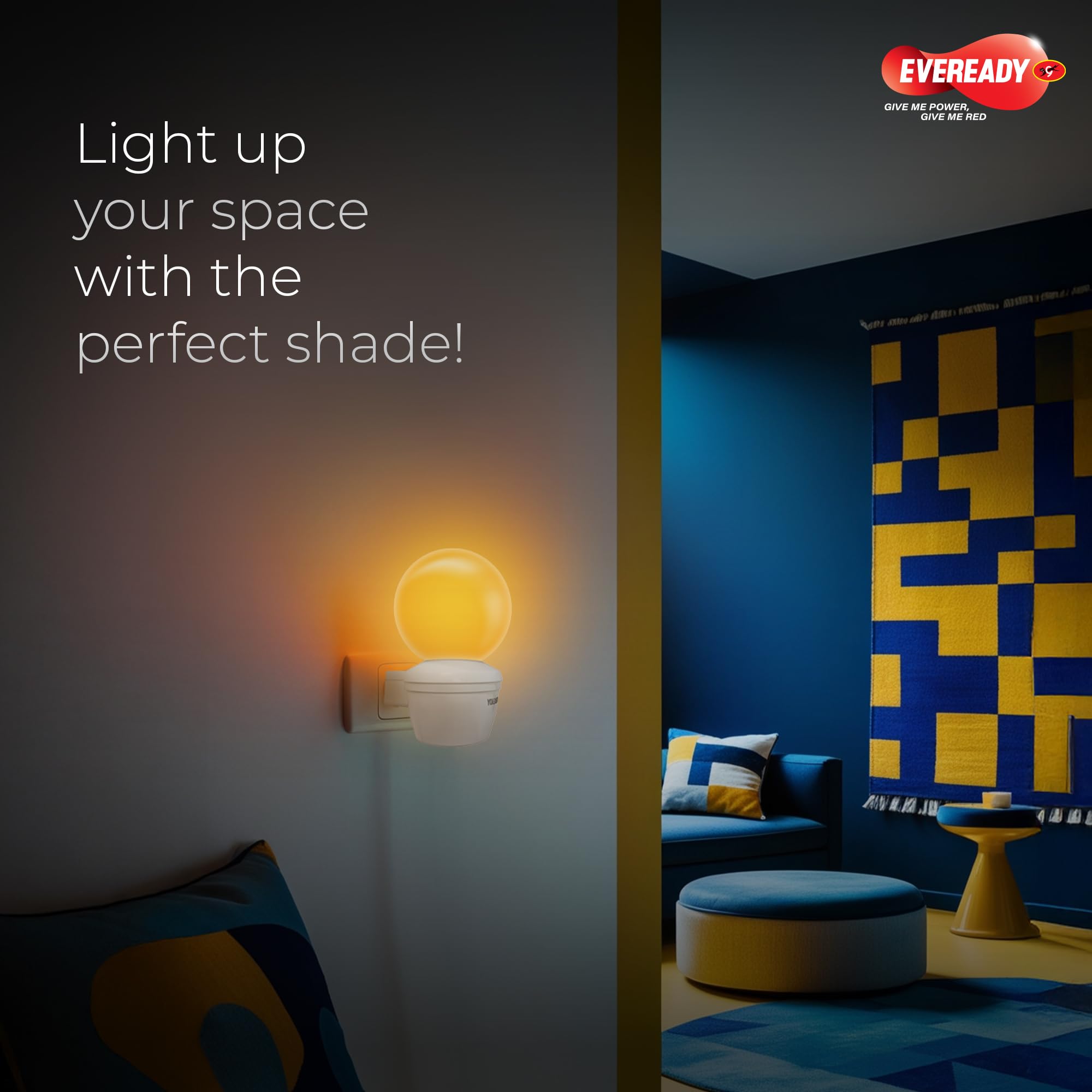 Eveready 0.5W Plug Deco Gu5_3 LED Bulb, 2-Pin Plug & Play, Orange, Long Life Upto 30000 Hours, No Mercury, No UV Radiation 4