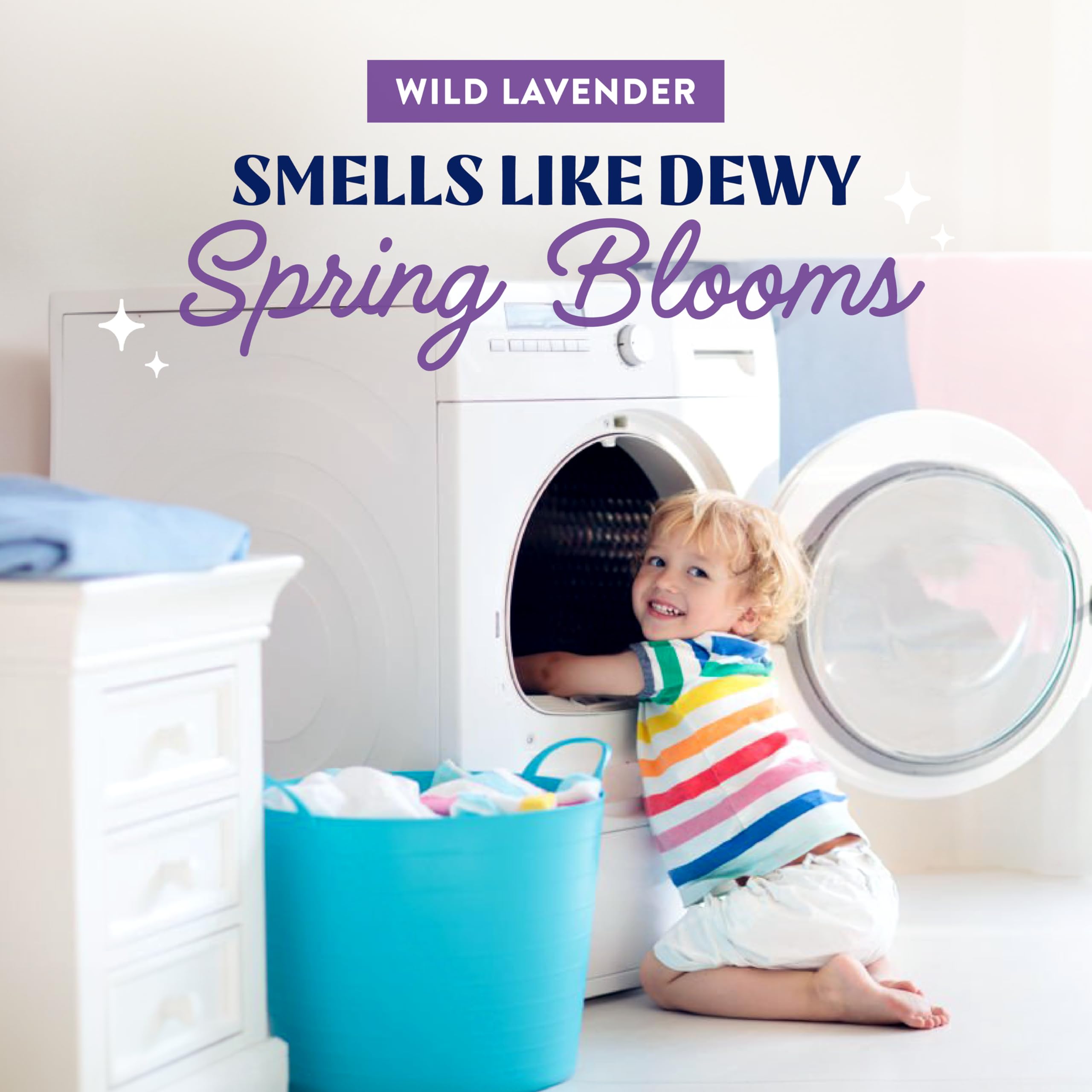 Cleancult Laundry Detergent Sheets - Resealable Box - 3 Stain Fighting Enzymes - Wild Lavender - 60 Loads - Free of Harsh Chemicals - No Mess - No Plastic Waste