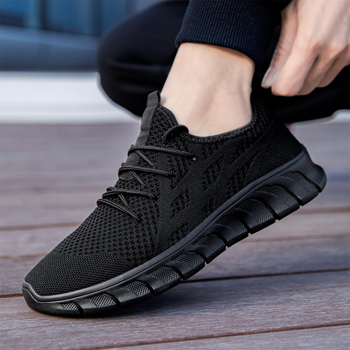 MGBDSZ Womens Walking Running Shoes Slip On Tennis Sneakers Breathable Lightweight Athletic Gym Workout Casual Fashion Fitness Training Shoes - Image 2