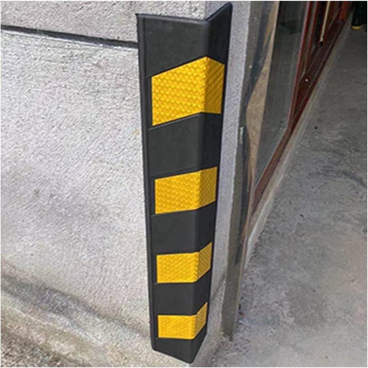 Protezione da parete riflettente a forma di L, per garage, protezione paraurti per bordi della parete, ideale per parcheggi e magazzini, protezione durevole per parcheggi sicuri