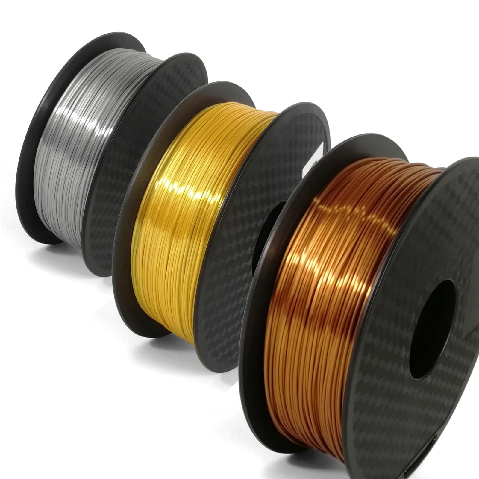 Filamento de seda imitación del filamento FDM la impresión 3D 1,75 PLA for las plumas filamento de impresión 3D(Golden)