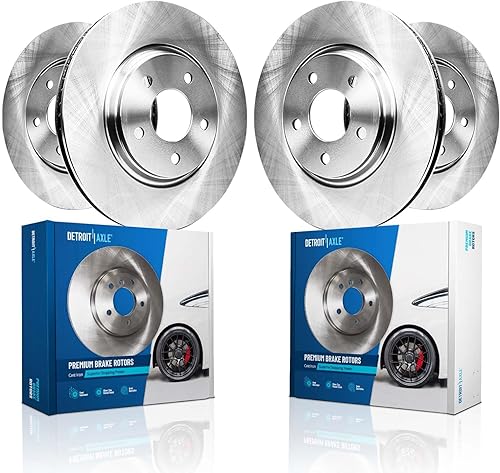 Miniatura 82 de Detroit Axle - Kit de freno trasero para Chevy GMC Suburban Silverado Sierra Yukon XL 1500 Tahoe Escalade 2007-2013 Rotores de freno de disco de