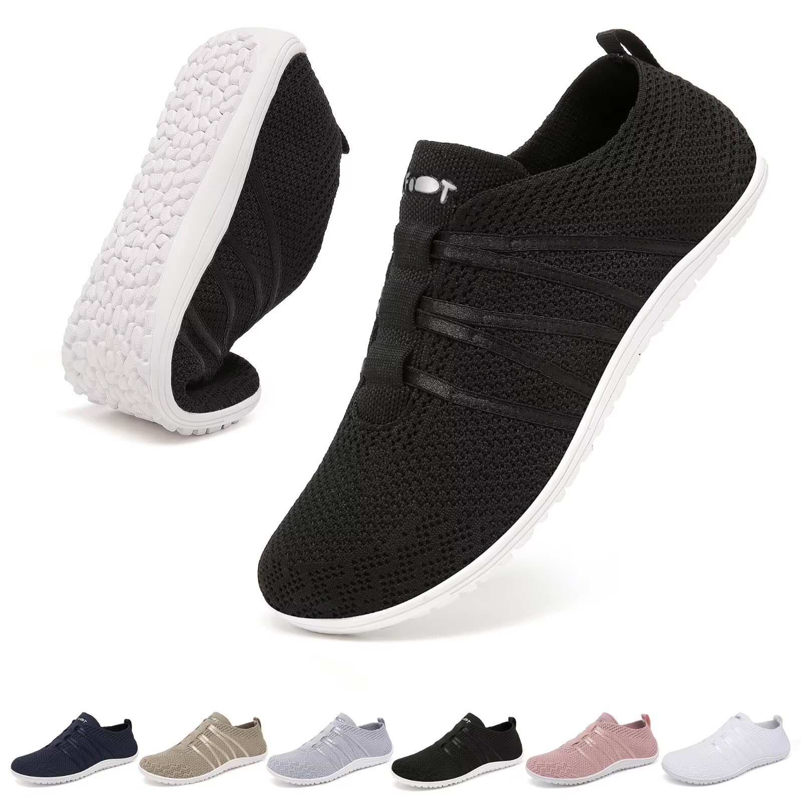 Merdoo Zapatillas de deporte para mujer y hombre, ligeras, cómodas, sin cordones, antideslizantes, para gimnasia, transpirables, unisex, talla 37-45