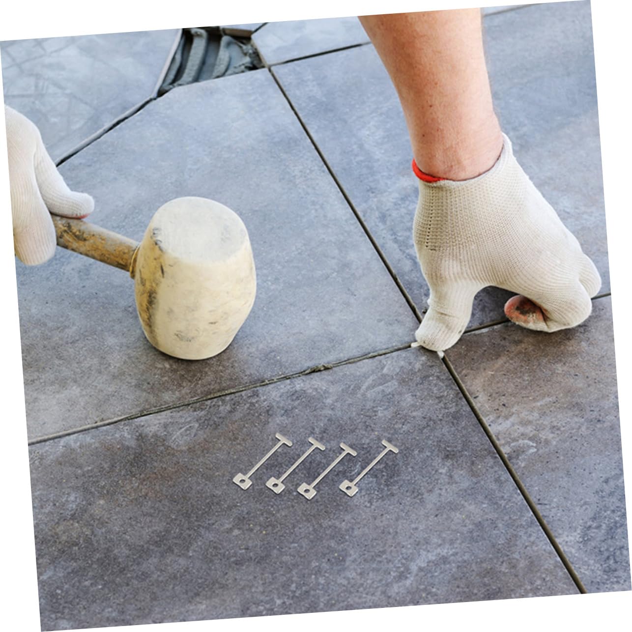 OSALADI 600pièces Entretoises De Carrelage Acier Aiguilles De Nivellement Réutilisables Pour De Carrelage Céramique Outils De Nivellement Pour Sols Et