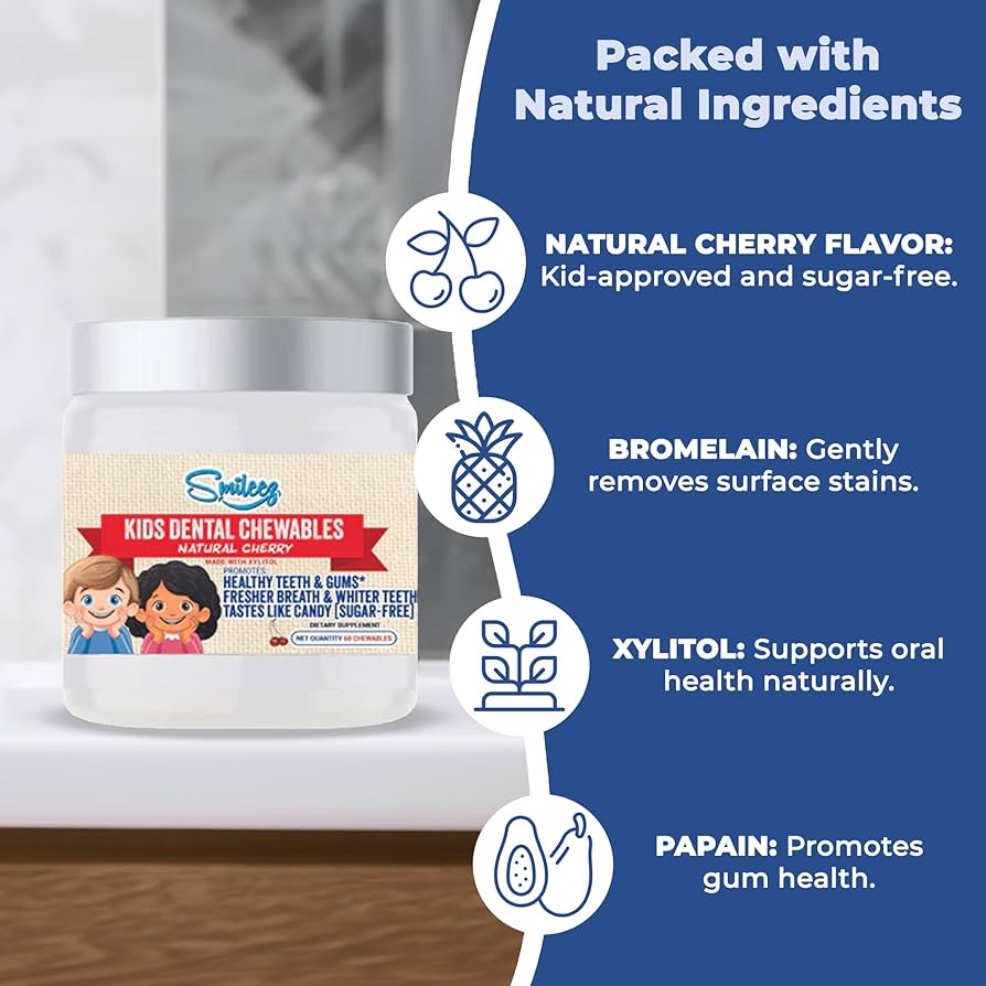 Oral−B D7015366XCMK Amazon.com: Smileez Kids Dental Chewables – Sugar-Free with