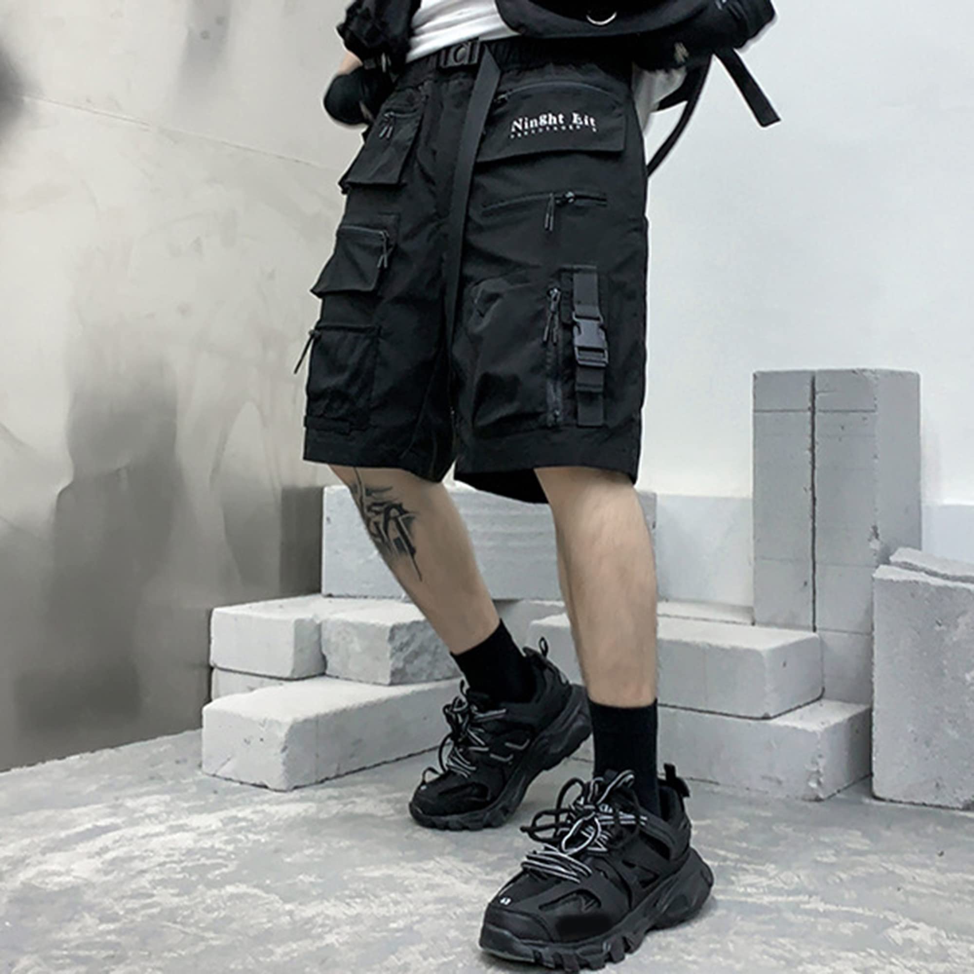 XYXIONGMAO Cyberpunk Hip Hop Pantaloni Techwear Tuta da Corsa Athleisure Uomo Tactical Cargo Streetwear