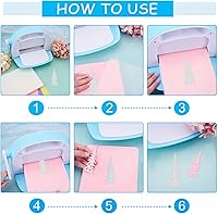 Vista 3 de INFUNLY 2 troqueles de metal para bolsas de viaje, troquelados de metal para hacer tarjetas, troqueladores de globos, letreros de texto troquelados