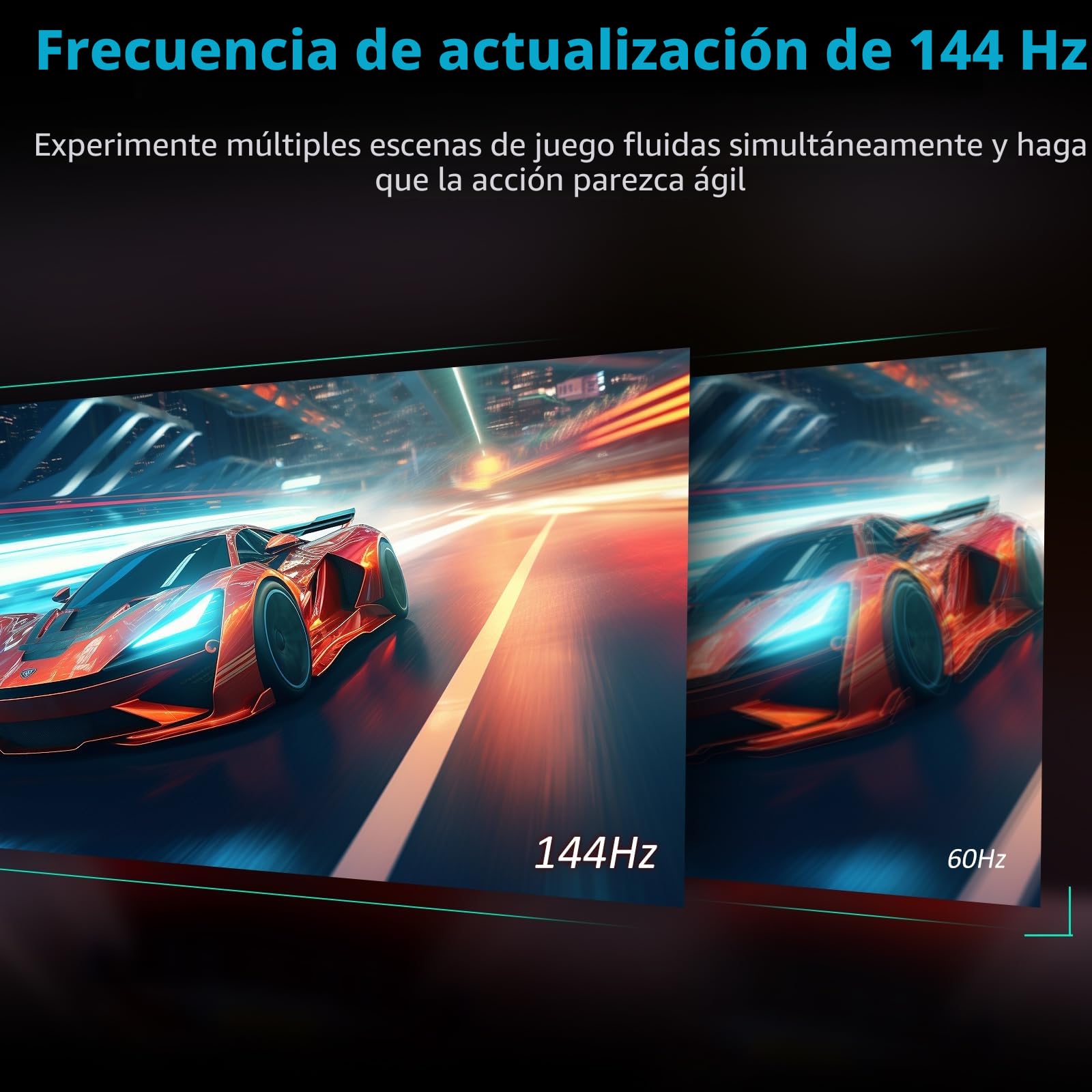 TITAN ARMY 49" Monitor Gaming Curvo, 144Hz, DFHD 3840 x 1080, UltraWide 1800R VA PC Monitor, 32:9, HDR400, G-Sync & FreeSync, 99% sRGB, Altavoz, Type-C 65W, HDMI, DP, RJ45, C49SHC