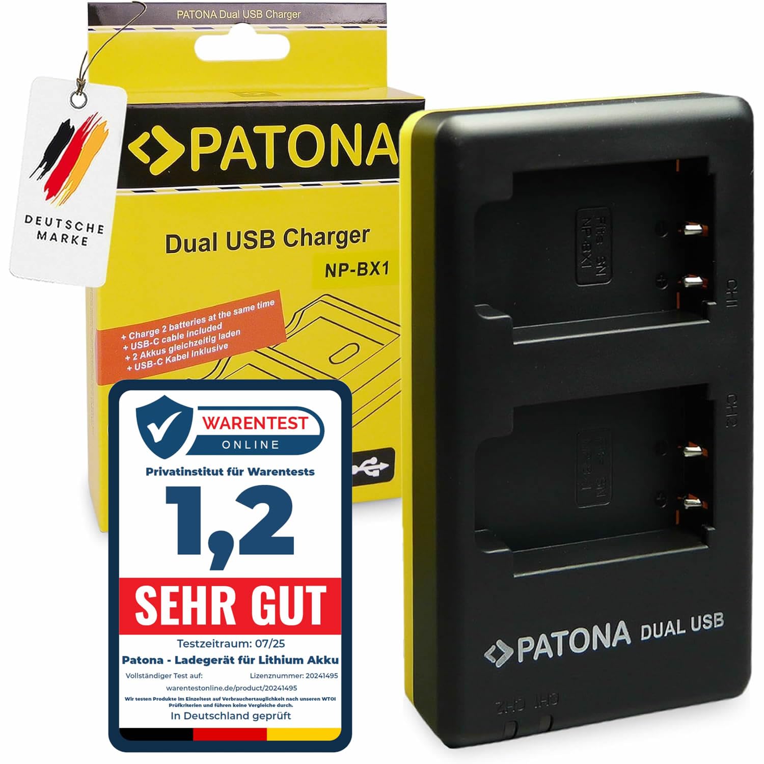 Blumax Akku Lader für Sony NP-BX1 1100 mAh (3,6V) Kamera-Ladegerät Blumax Akku Lader für Sony NP-BX1 1100 mAh (3,6V) Kamera-Ladegerät
