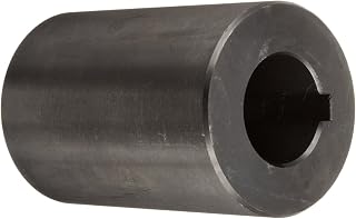 Part RC-100-KW Mild Steel, Black Oxide Plating Rigid Coupling, 1 inch bore, 2 inch OD, 3 inch Length, 5/16-18 x 1/2 Set Screw