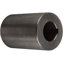 Part RC-100-KW Mild Steel, Black Oxide Plating Rigid Coupling, 1 inch bore, 2 inch OD, 3 inch Length, 5/16-18 x 1/2 Set Screw