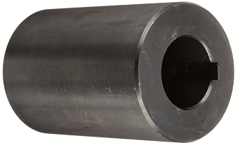 Part RC-100-KW Mild Steel, Black Oxide Plating Rigid Coupling, 1 inch bore, 2 inch OD, 3 inch Length, 5/16-18 x 1/2 Set Screw