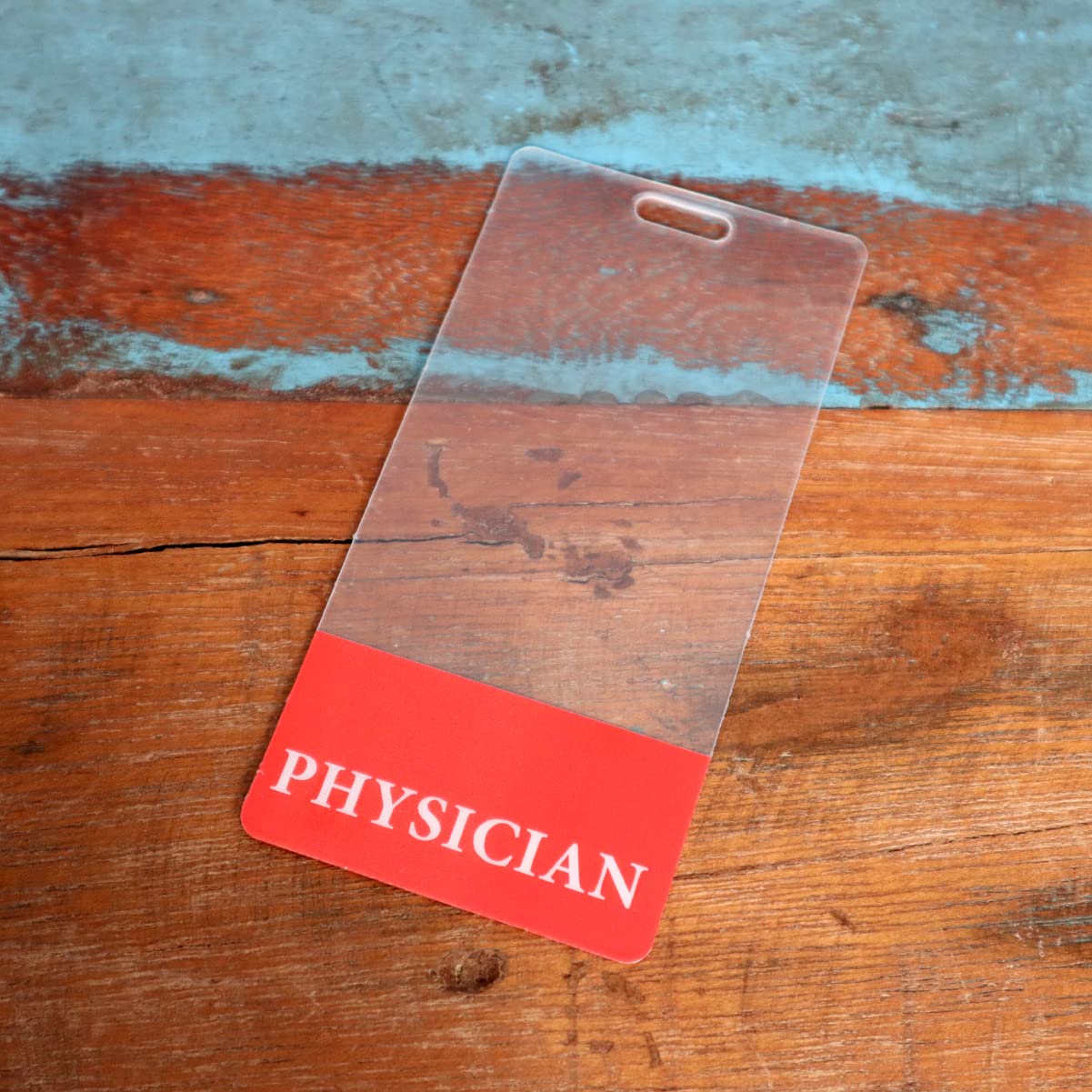Amazon.com : Clear Physician Badge Buddy - Vertical Medical Card