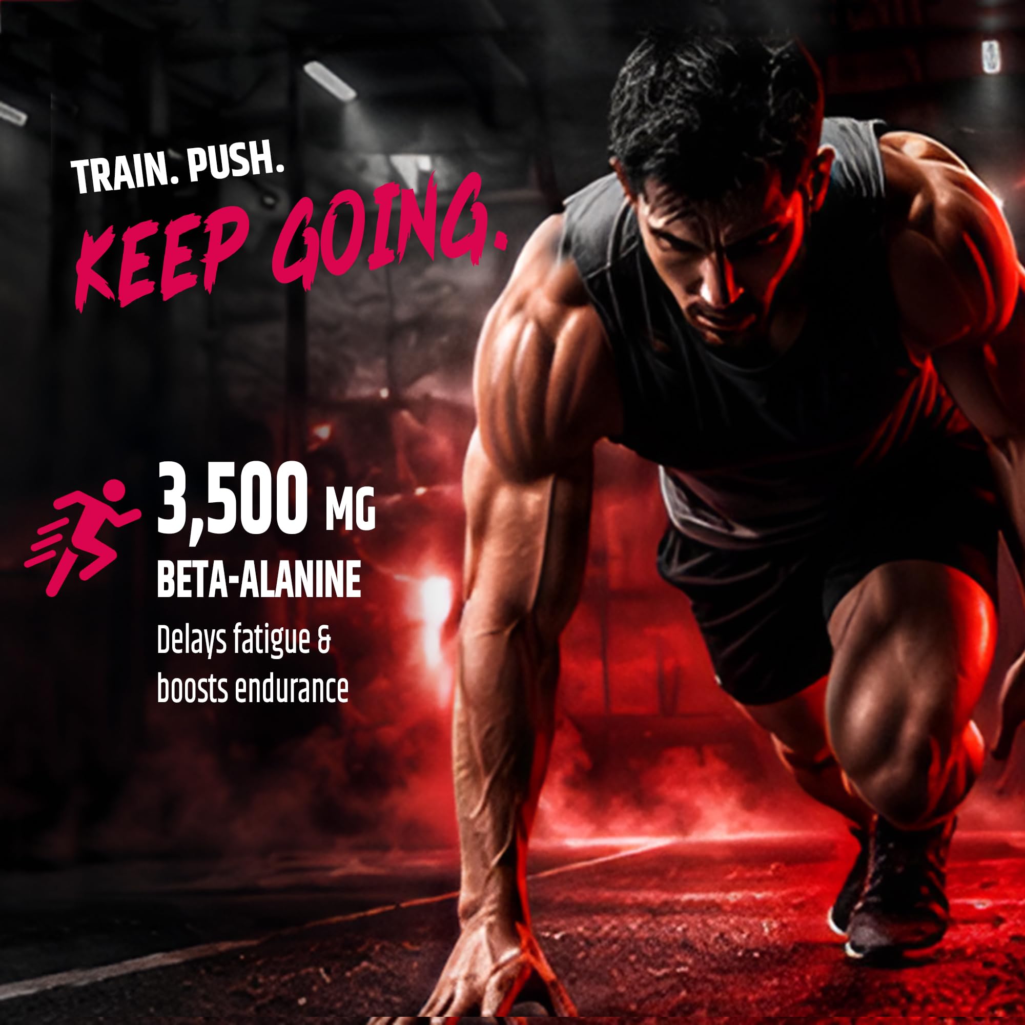 Pre Workout For Men, Cranberry 400 GM, 200Mg Caffeine, 3500Mg Beta Alanine, 4000Mg Citrulline, 2000Mg Creatine,33 Servings, Powder,Pack of 1 — Amazon image 6