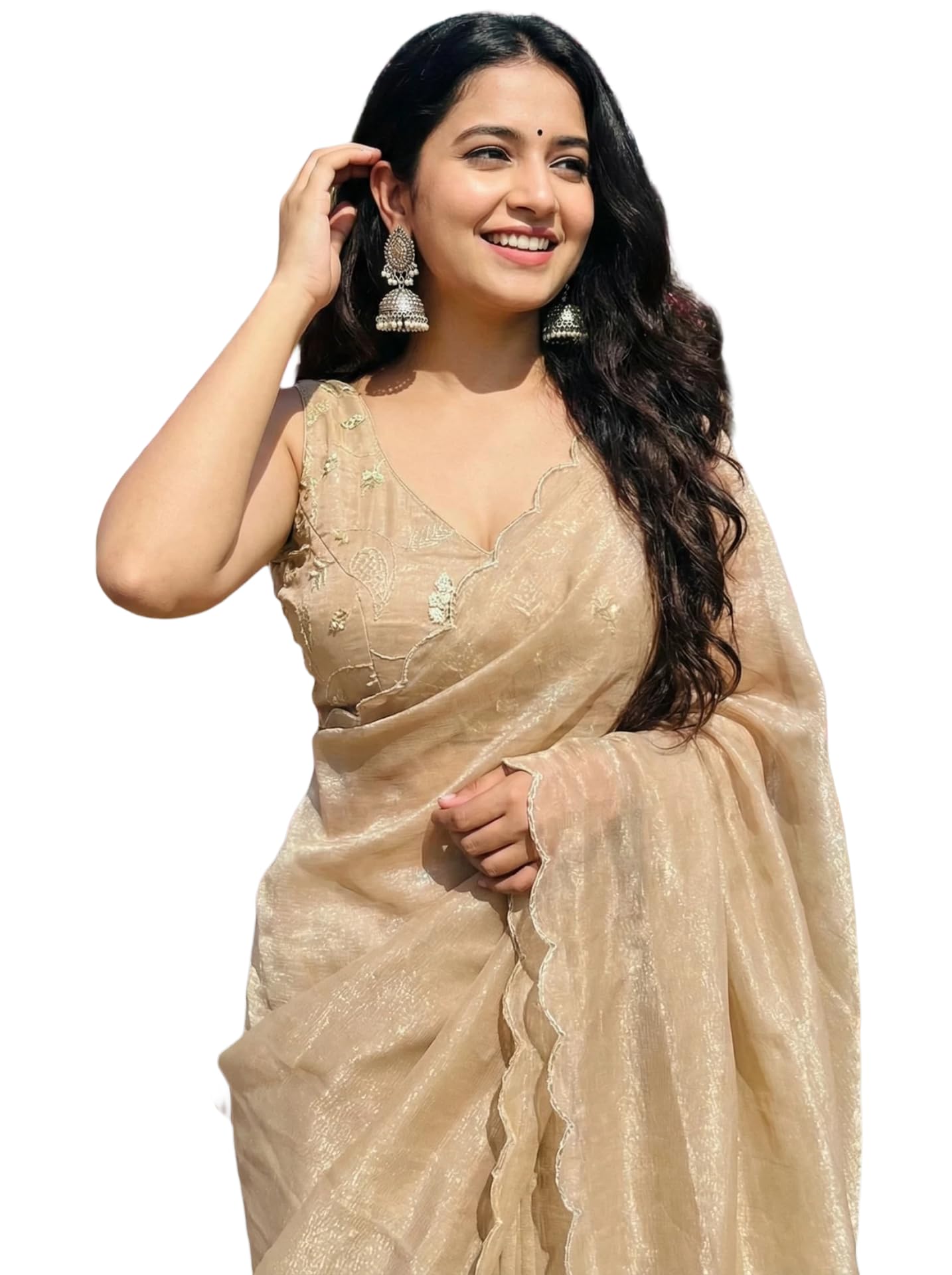 Women's Saree with Embroidered Blouse Piece-picture-50