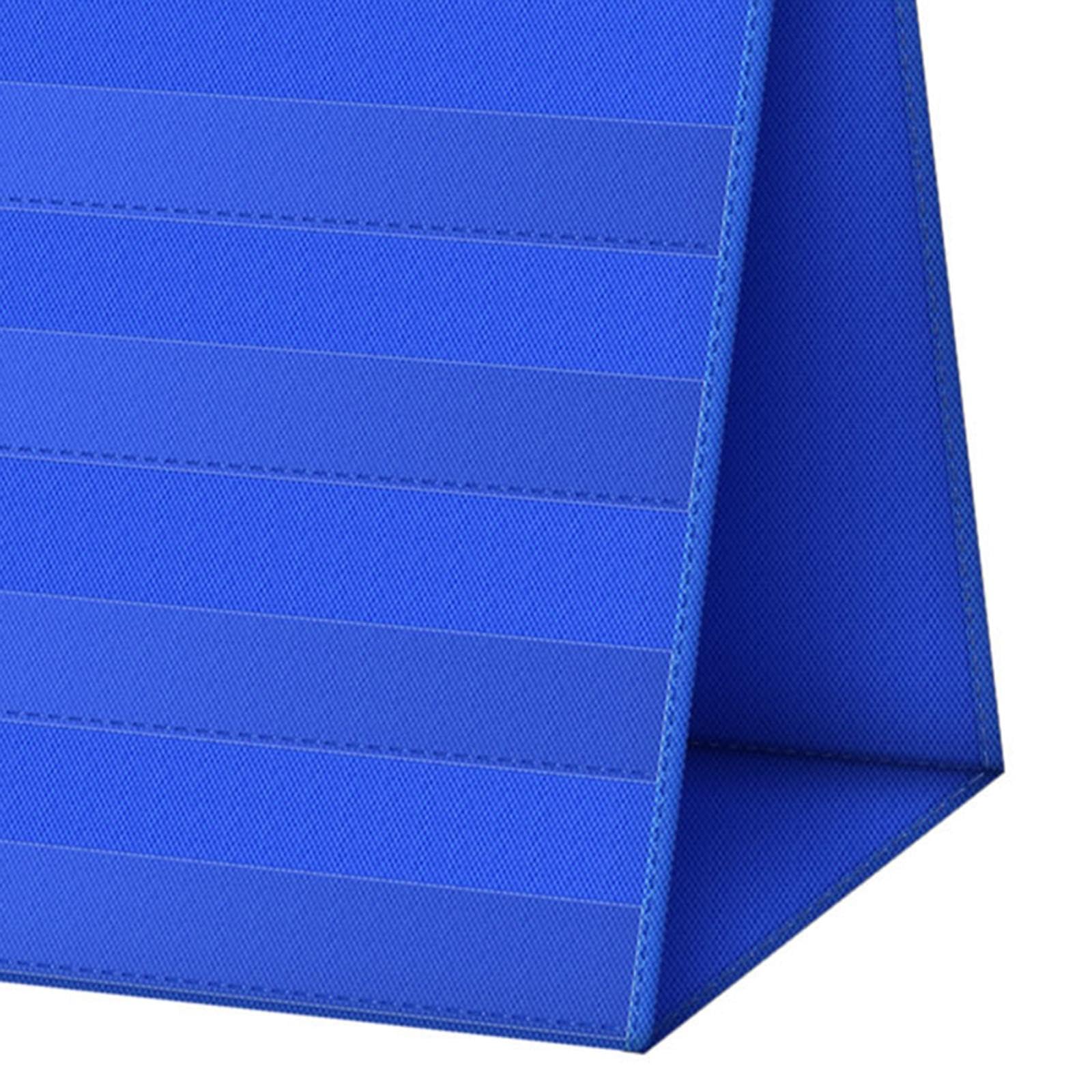 Soporte de Escritorio para Tarjetas, Tarjetero de Mesa de Doble Cara, Soporte Independiente para Tarjetas Didácticas, Organizador Plegable para Tarjet, Azul, Individual