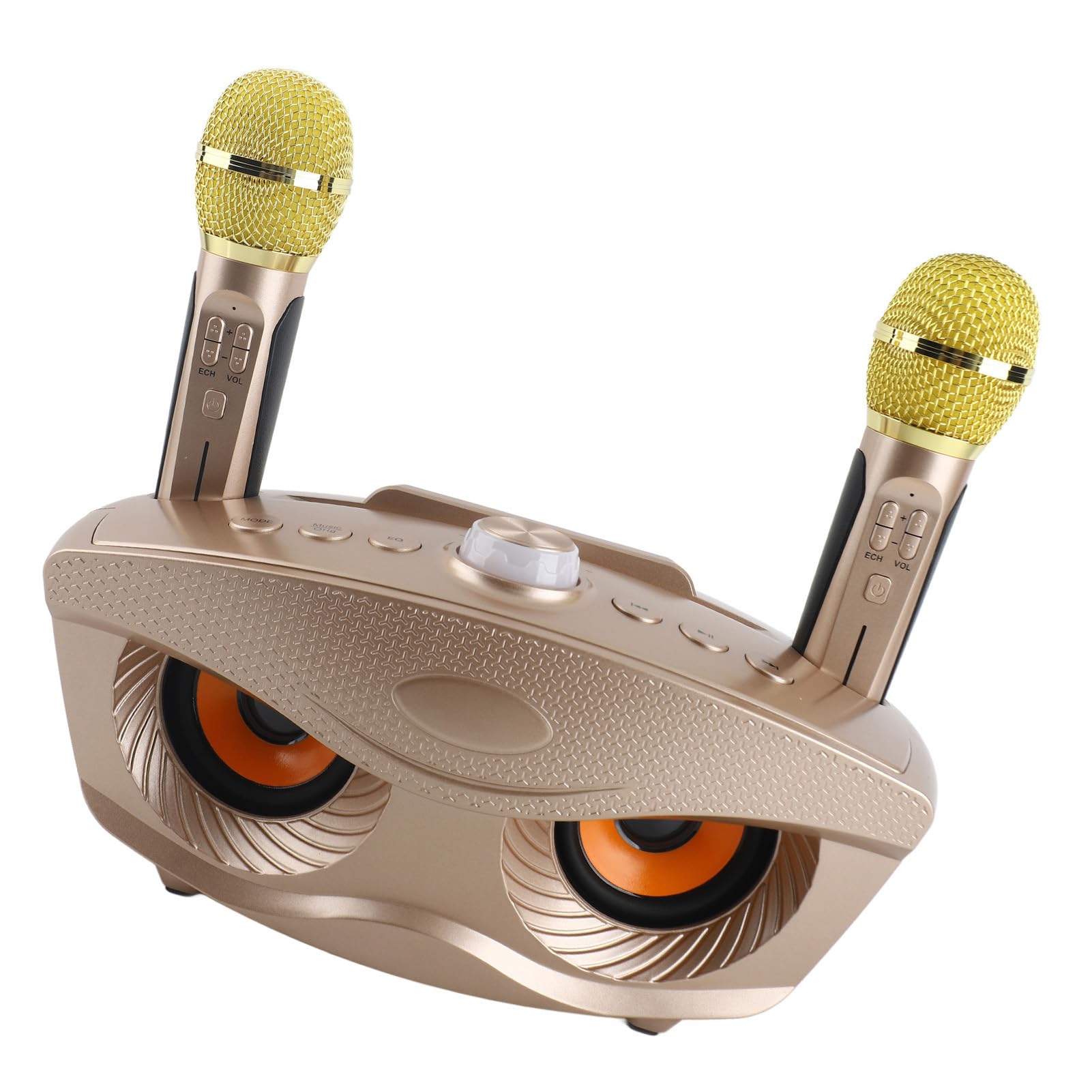 aqxreight Altoparlante Bluetooth con Microfono per Karaoke Domestico – Macchina KTV Portatile con 2 Microfoni, Batteria da 1800 MAh, Supporto AUX/USB/TF, Portata 10 M, Ideale per Feste in Famiglia