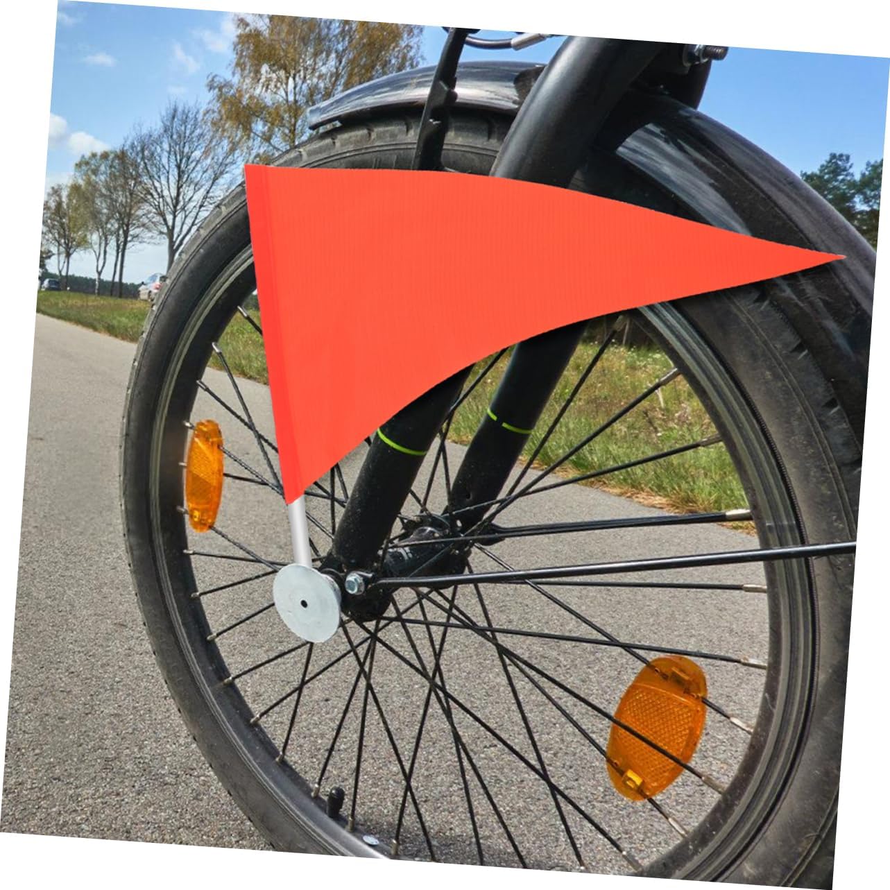 Totority 4sets 5pcs High Visibility Cycling Flag Durable Reflective Bike Warning Flags Lightweight and Tear Resistant Bicycle Safety Accessory for Enhanced Rider Visibility 5pcs*4