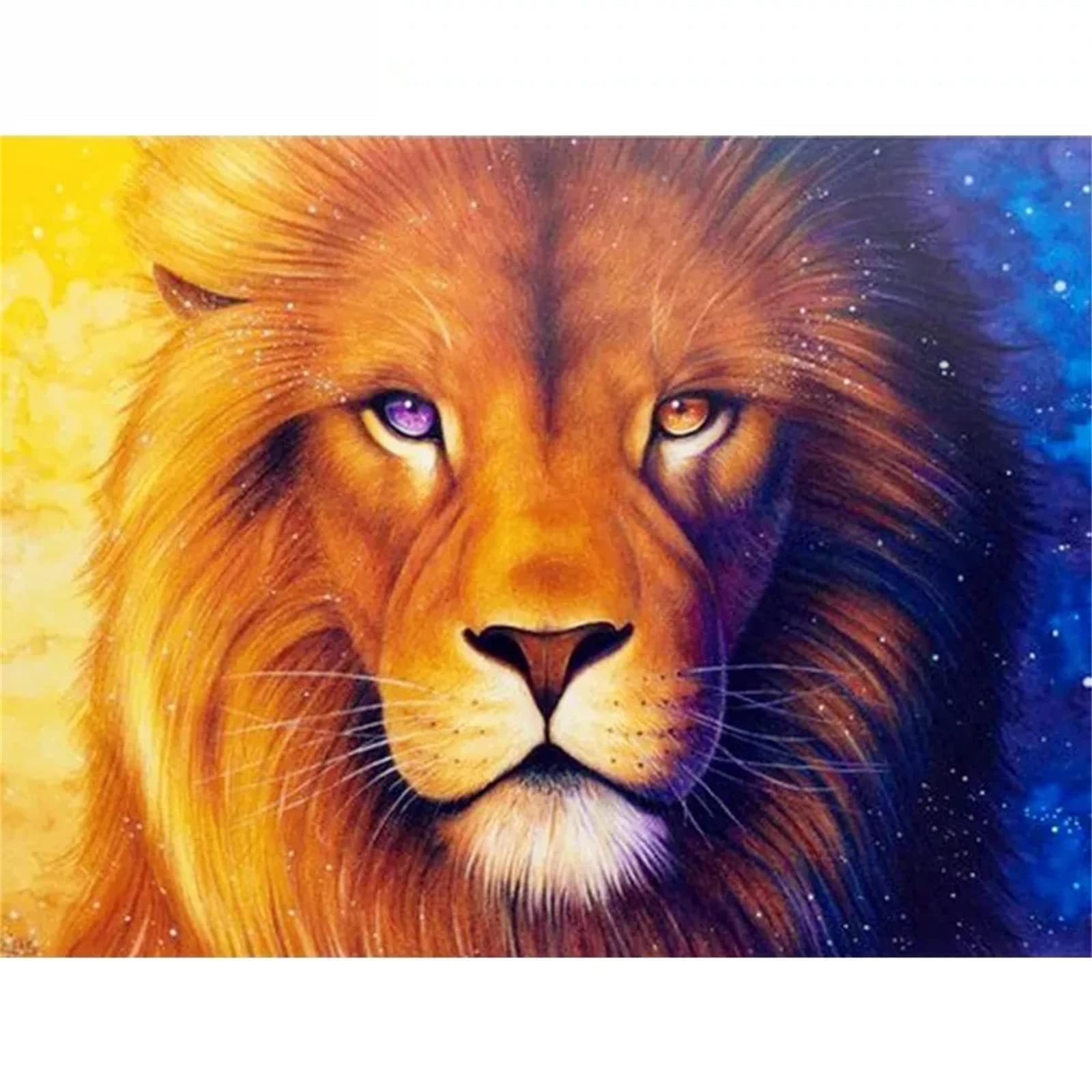 Likixin 5D Diamant Painting Set „Löwe“ – 40x80 Cm, Vollbohrer, Inkl. Zubehör Für Erwachsene & Kinder