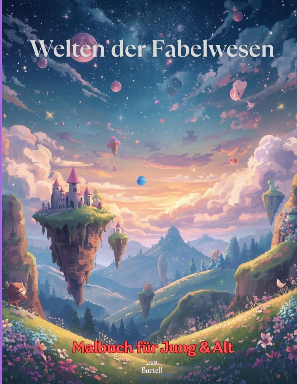Welten der Fabelwesen: Malbuch für Jung & Alt