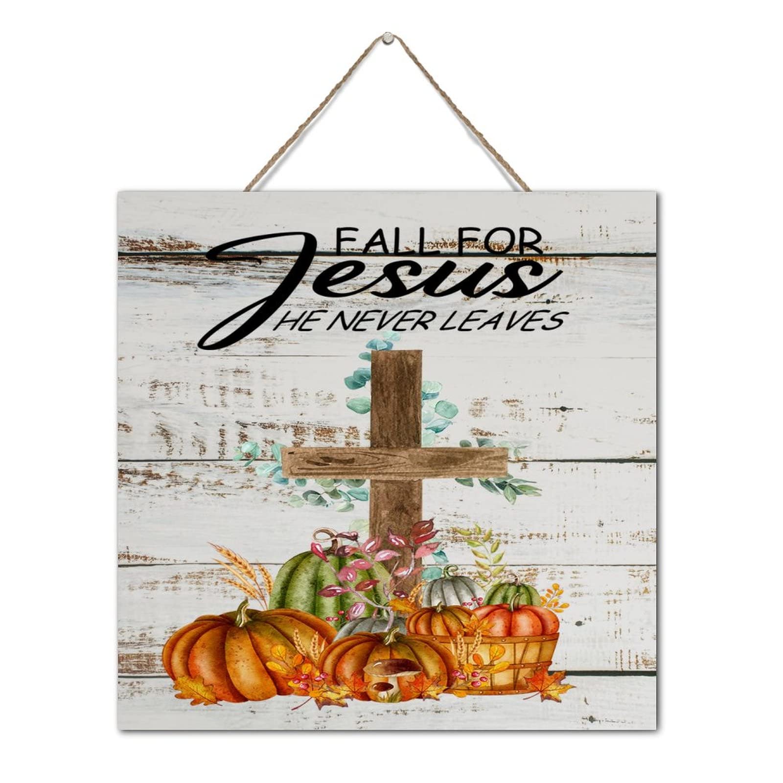 Panneau en bois vintage automne et Thanksgiving pour une déco de ferme chaleureuse