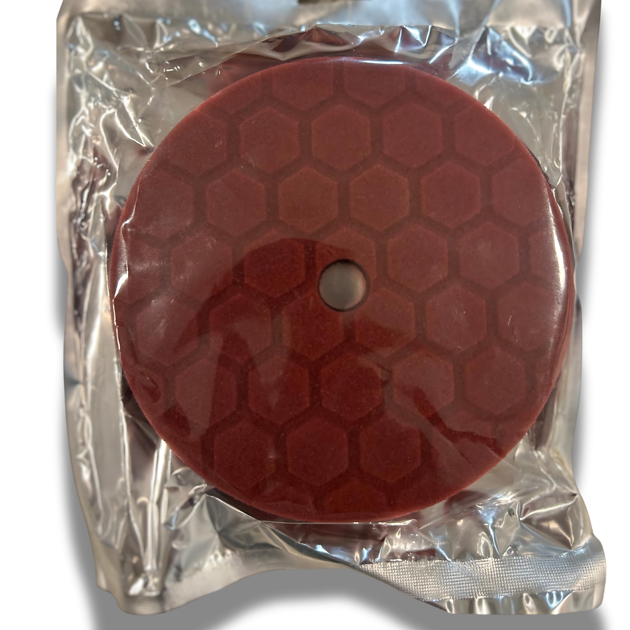 Hall of Fame Detail - Hex-Logic 6.5 Inch Buffing Pad & Polshing Pad, Medium-Heavy Cutting Pad: Maroon (6.5 Inch for 6 inch 150mm Backing Plate) Polishing Pad for Car Buffer and Polisher Waxing