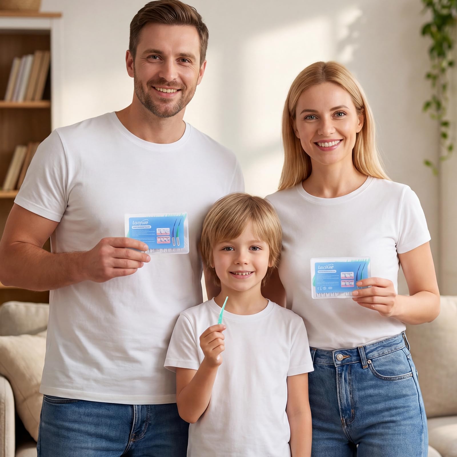 lanjue Cepillos interdentales portátiles entre dientes, 204 púas de hilo dental suave para limpieza de dientes, palillo de dientes, herramientas de limpieza de dientes para aparatos ortopédicos con