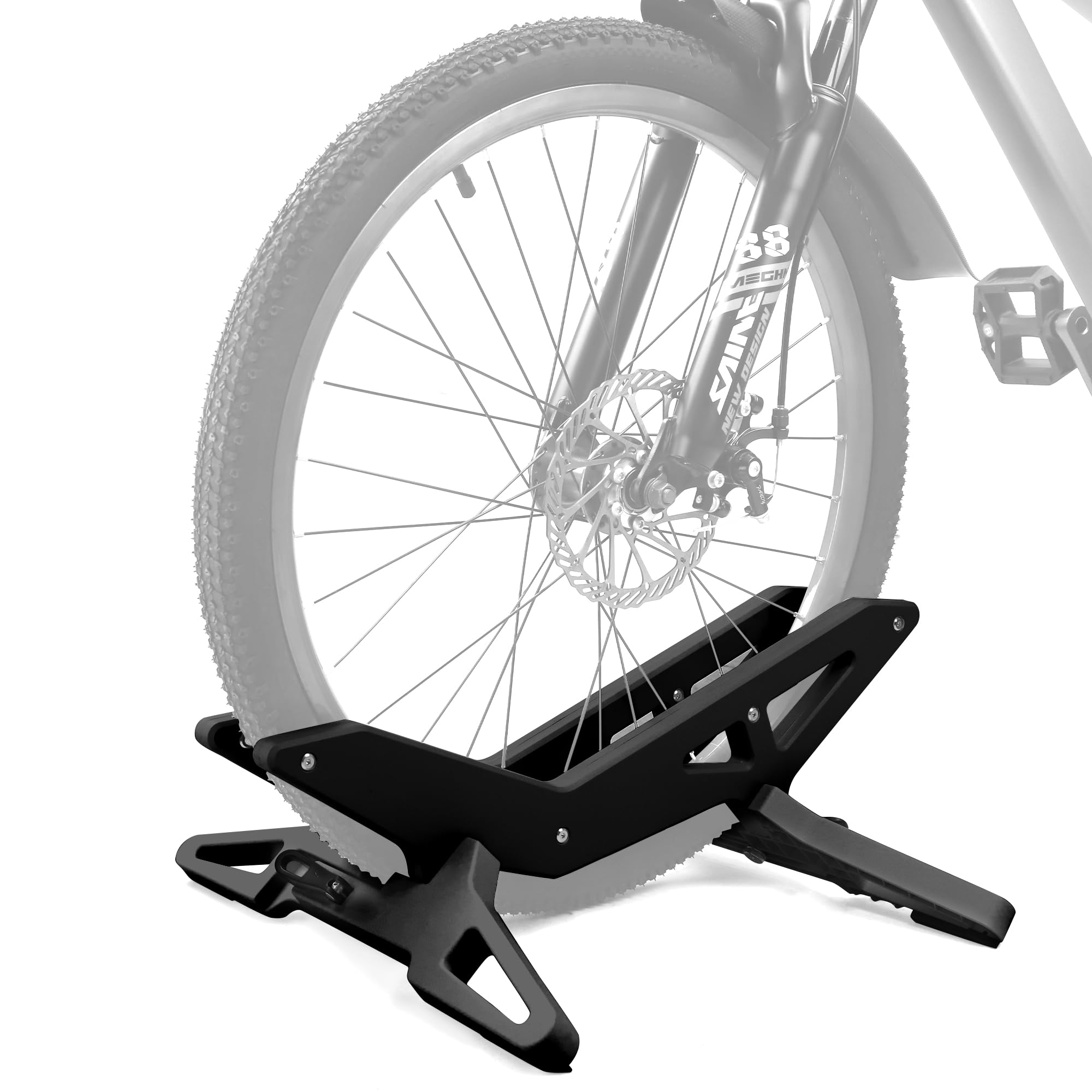 MEGHNA Fahrrad Bodenständer Universeller Verstellbare Fahrradständer Parkständer für MTB/City Bike/Rennräder für Alle 30–80mm Breiten Fahrradtype