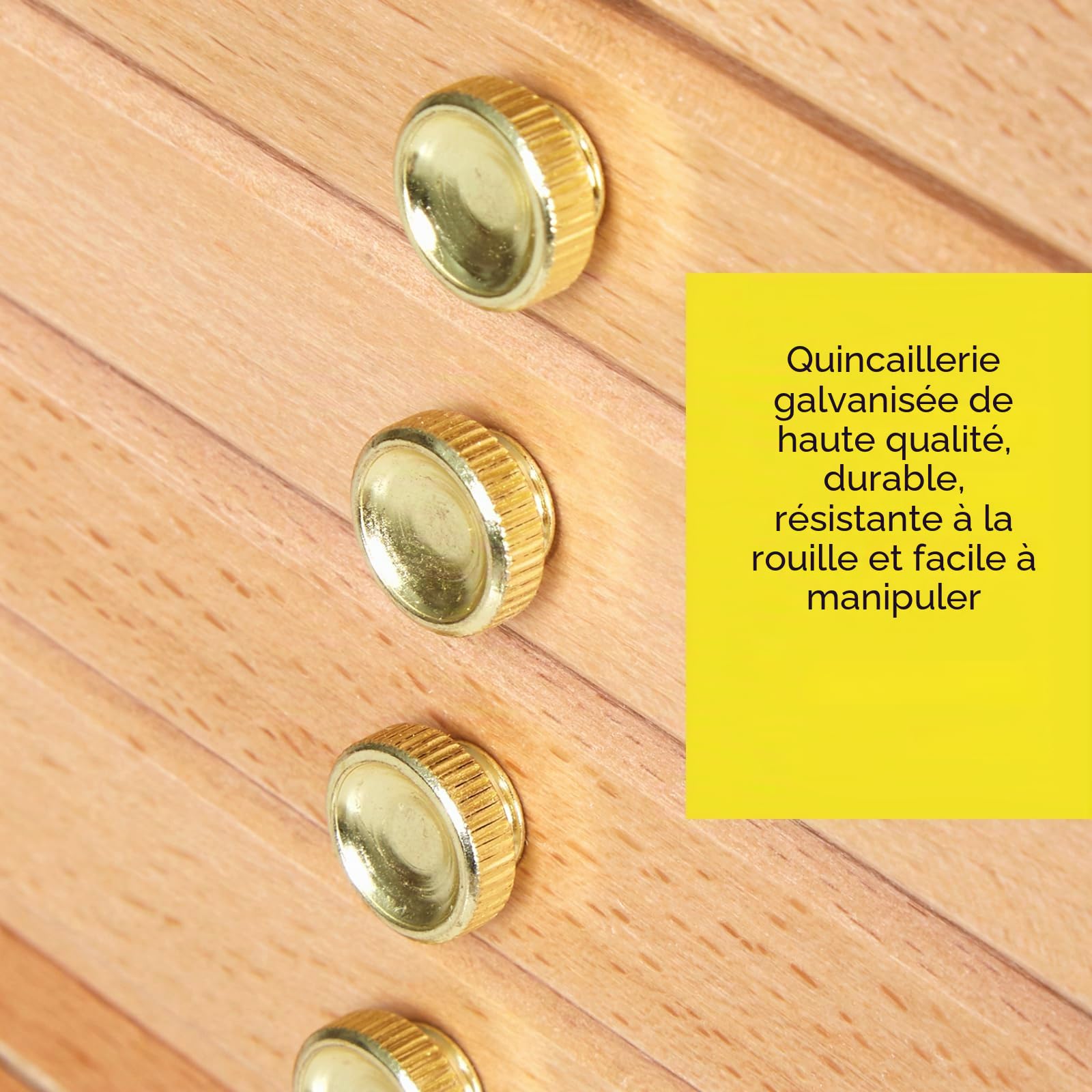 MEEDEN Boîte de rangement en bois de hêtre 4 tiroirs pour crayons et pinceaux avec tiroir et compartiments pour pastels, crayons, stylos, pinceaux, tampons