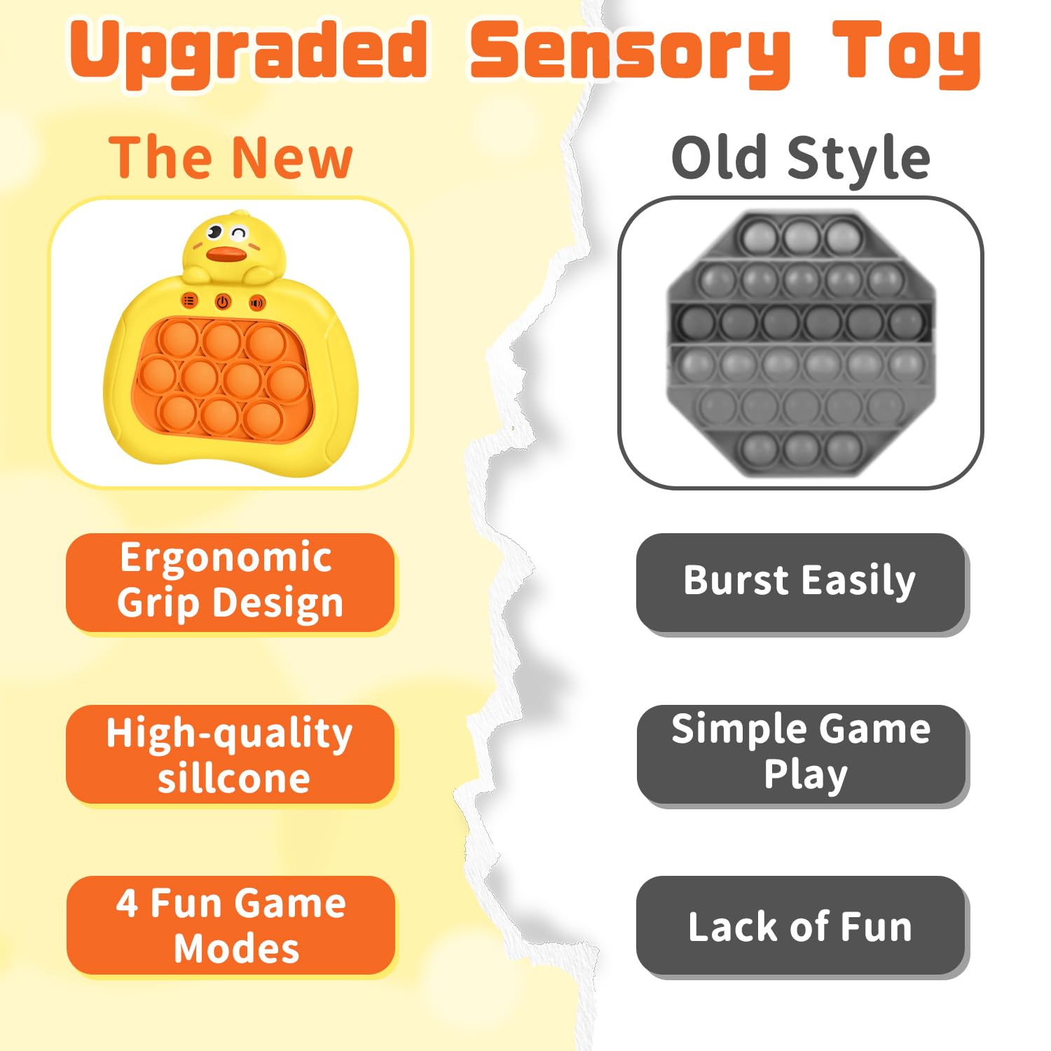 Quick Push Pop Game – Juguete Fidget Electrónico Con 4 Modos Y 999 Niveles, Juego De Mano Para Entrenar Memoria Y Coordinación, Regalo Para Niños Y Adultos