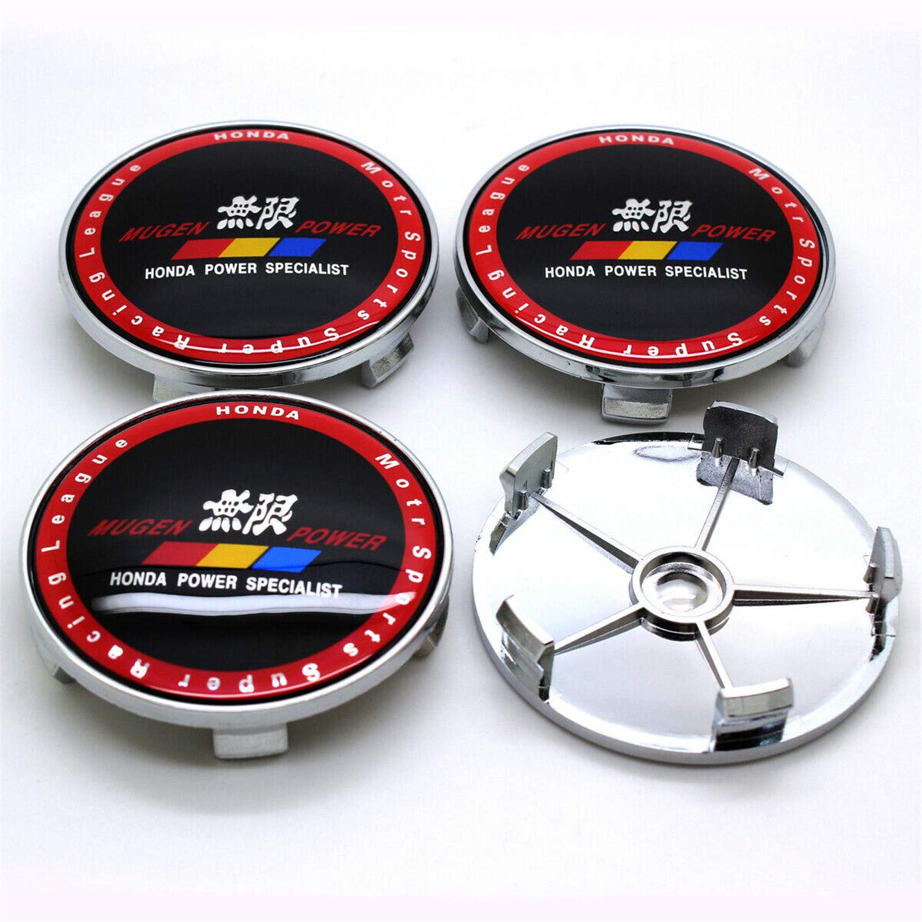 Buy NEW 4Pcs 68mm MUGEN POWER Sports Racing Wheel Center Caps Hub Caps