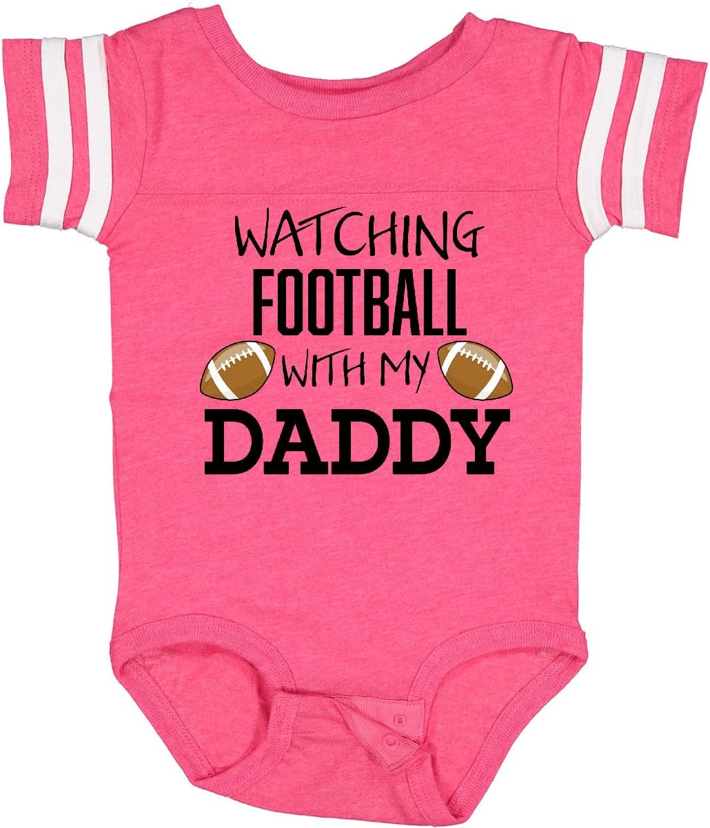 inktastic Watching Football with My Daddy Baby Bodysuit